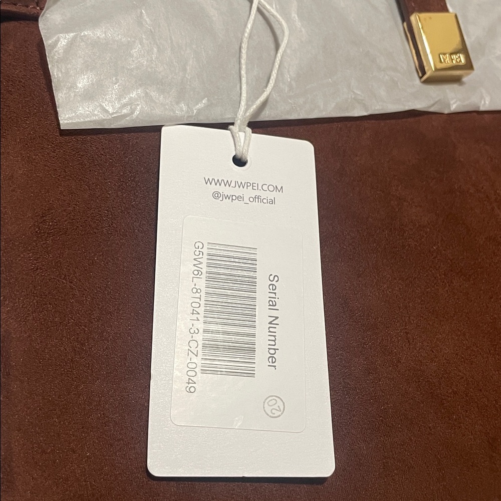 JW PEI Saige Faux Suede Tote Bag Brown MSRP$169 - Picture 6 of 11